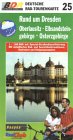 Deutsche Radtourenkarte, Bl.25, Rund um Dresden, Oberlausitz, Elbsandsteingebirge, Osterzgebirge